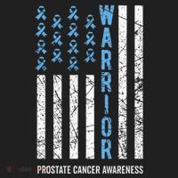 Warrior Light Blue Ribbon Prostate Cancer Awareness Beanie thumb 2
