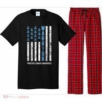 Warrior Light Blue Ribbon Prostate Cancer Awareness Pajama Set thumb 0