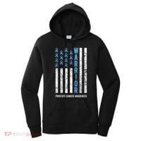 Warrior Light Blue Ribbon Prostate Cancer Awareness Women's Hoodie thumb 0