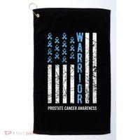 Warrior Light Blue Ribbon Prostate Cancer Awareness Golf Towel thumb 0