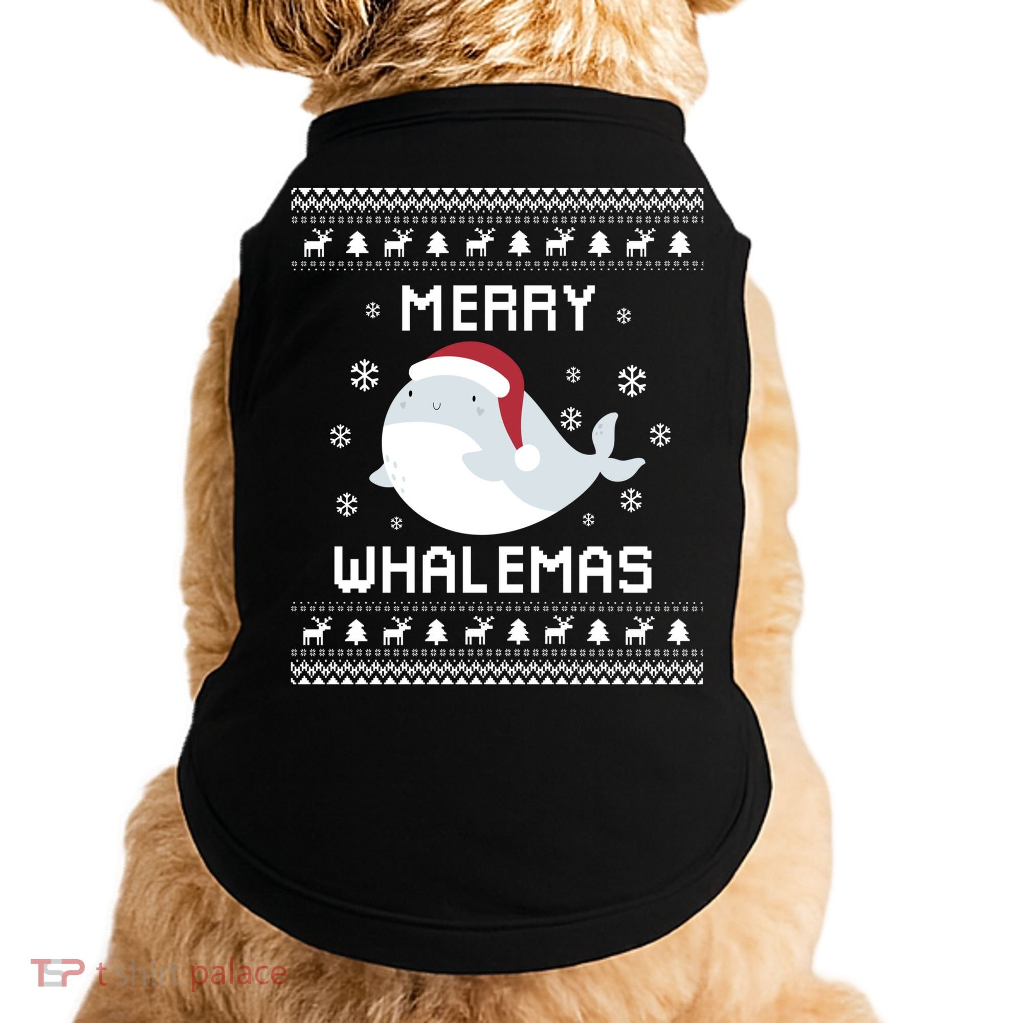 Whale Lover Christmas Ugly Xmas Whale Sweater Whale Gift Great Gift Doggie Tank