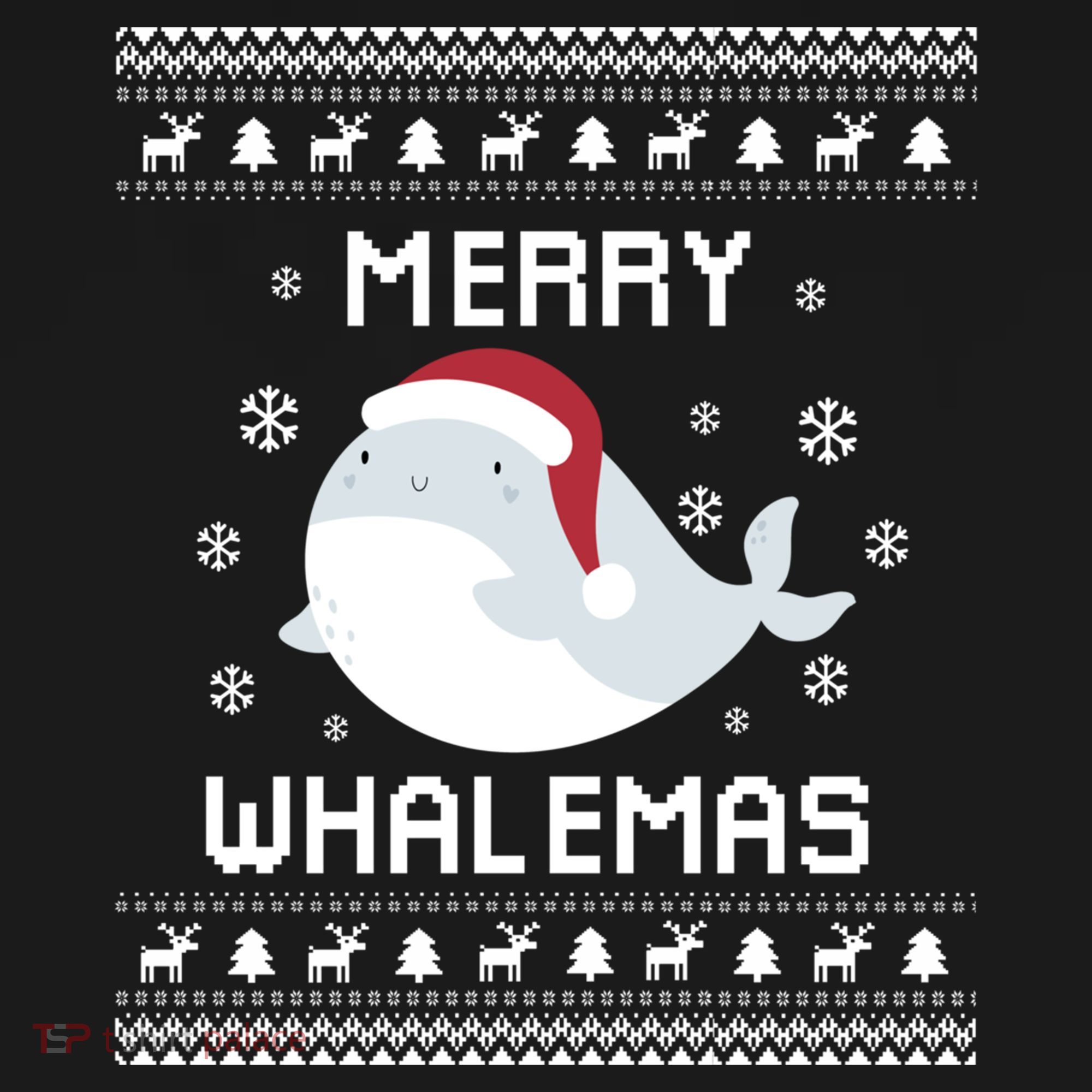 Whale Lover Christmas Ugly Xmas Whale Sweater Whale Gift Great Gift Ornament