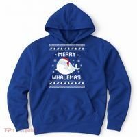 Whale Lover Christmas Ugly Xmas Whale Sweater Whale Gift Great Gift Hoodie thumb 0