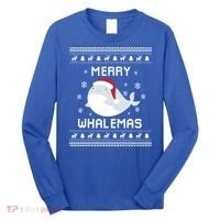Whale Lover Christmas Ugly Xmas Whale Sweater Whale Gift Great Gift Long Sleeve Shirt thumb 0