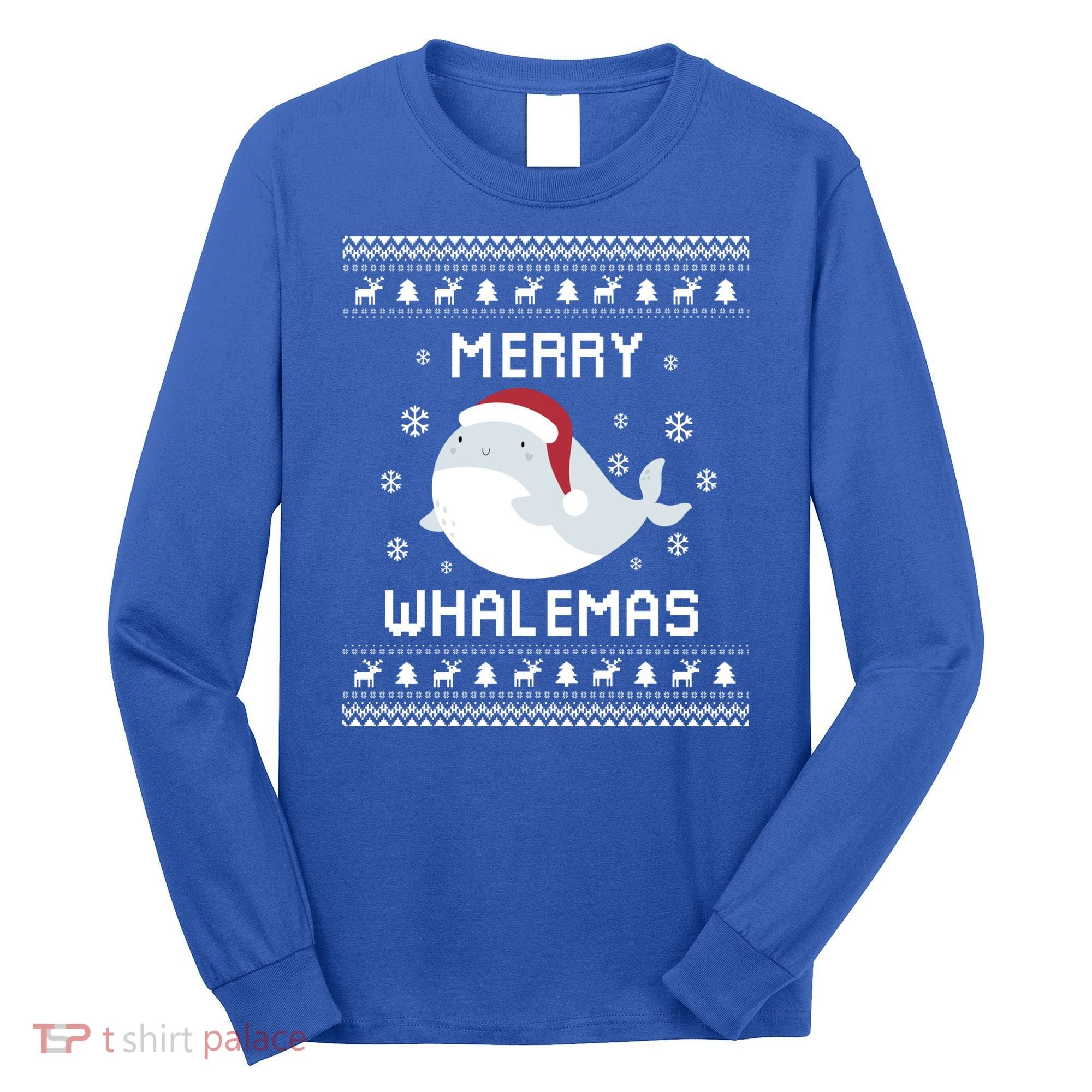 Whale Lover Christmas Ugly Xmas Whale Sweater Whale Gift Great Gift Long Sleeve Shirt