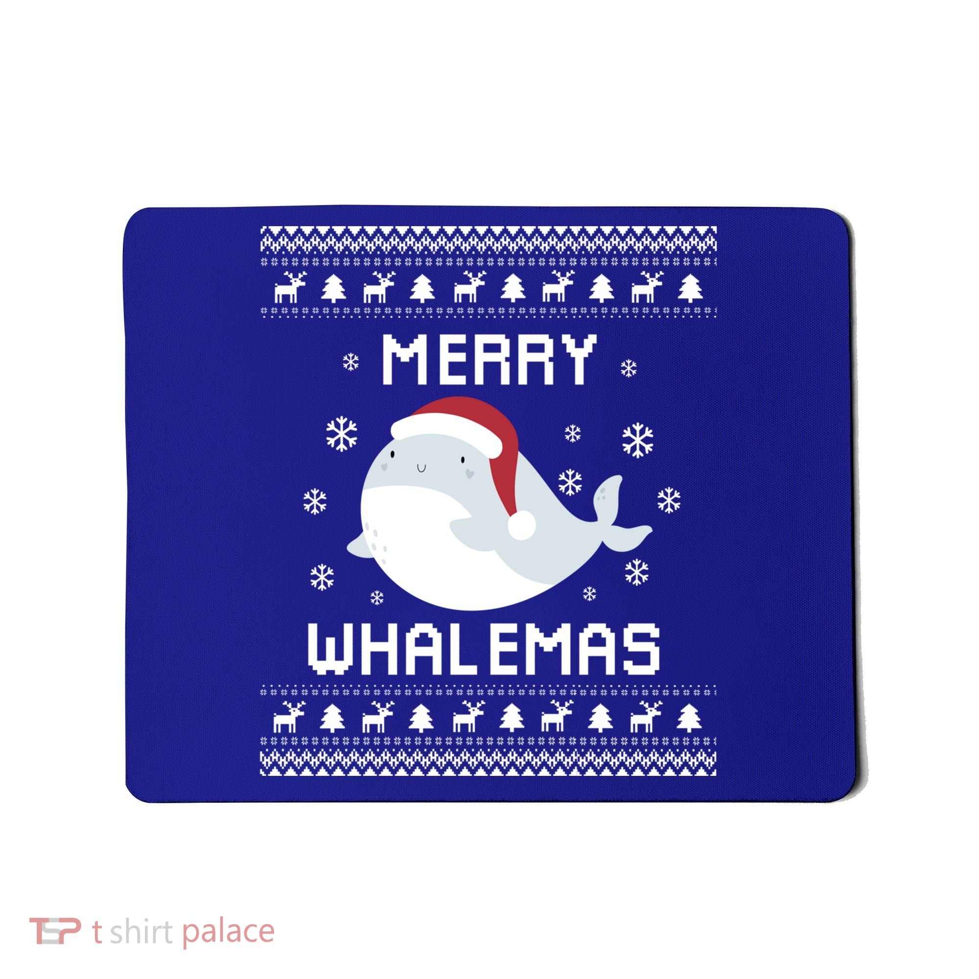 Whale Lover Christmas Ugly Xmas Whale Sweater Whale Gift Great Gift Mousepad