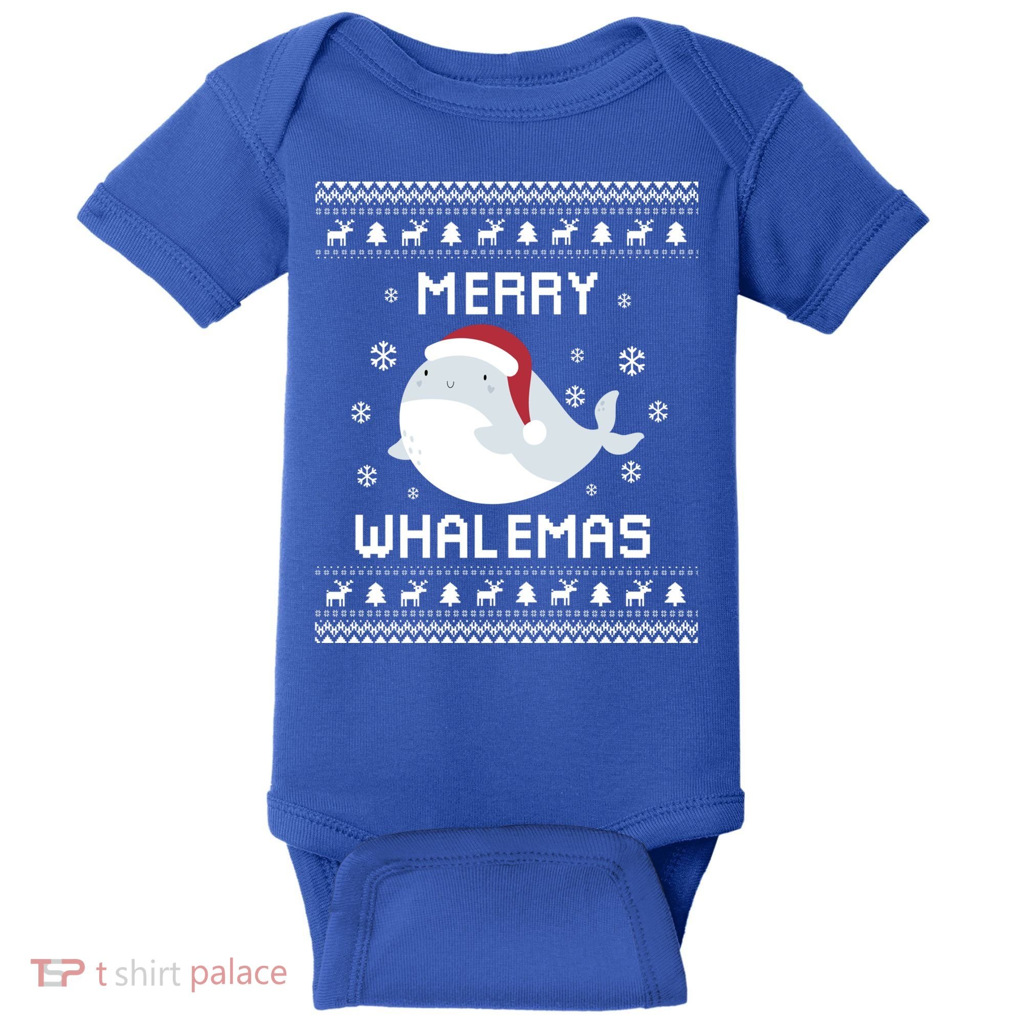 Whale Lover Christmas Ugly Xmas Whale Sweater Whale Gift Great Gift Baby Bodysuit