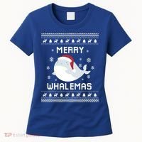 Whale Lover Christmas Ugly Xmas Whale Sweater Whale Gift Great Gift Women's T-Shirt thumb 0