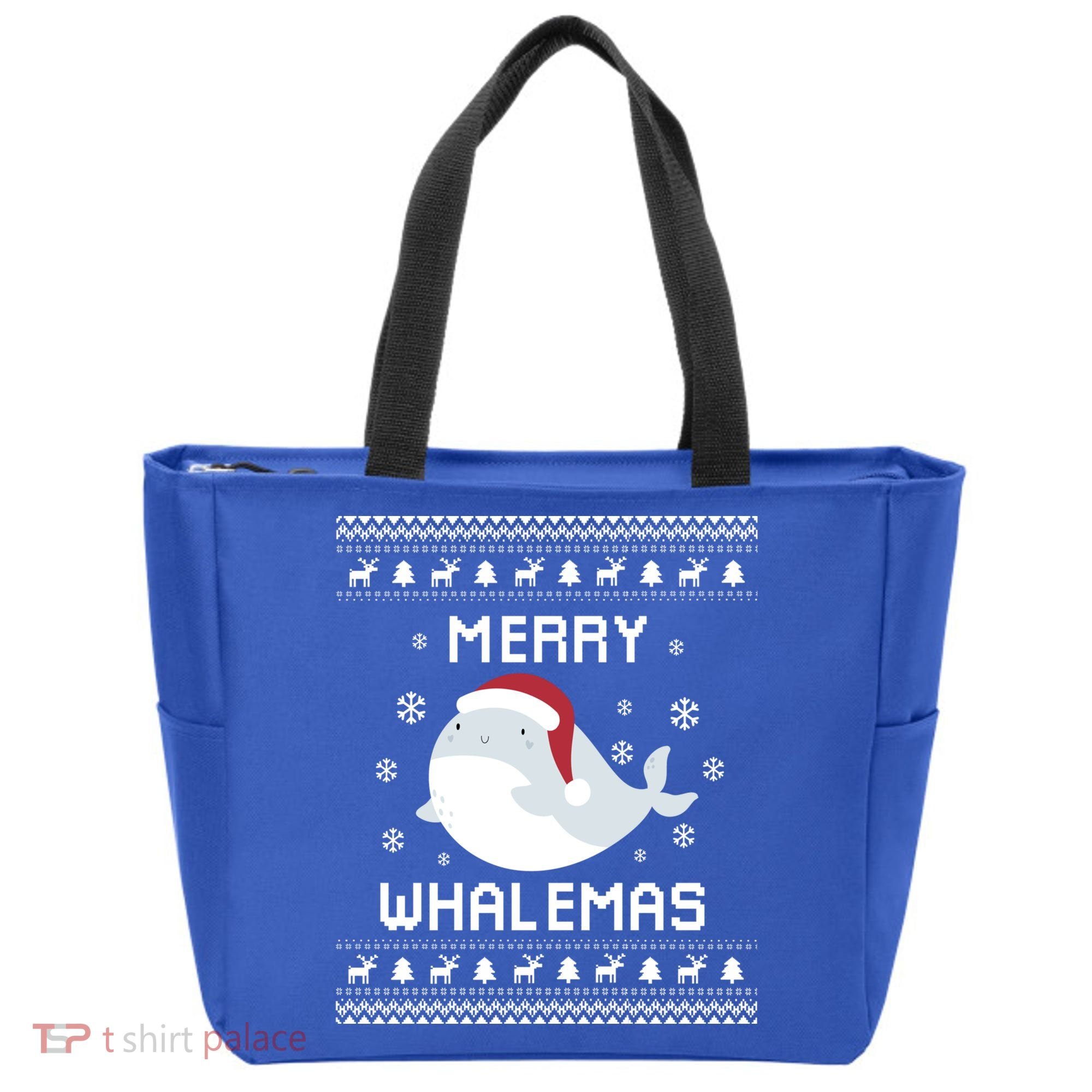 Whale Lover Christmas Ugly Xmas Whale Sweater Whale Gift Great Gift Tote Bag