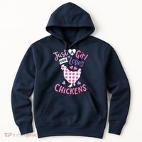 Who Loves Chickens Chicken Hen Love Cute Hoodie thumb 0