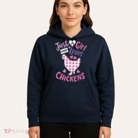 Who Loves Chickens Chicken Hen Love Cute Hoodie thumb 5