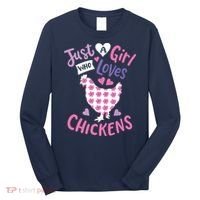 Who Loves Chickens Chicken Hen Love Cute Long Sleeve Shirt thumb 0