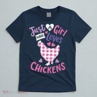 Who Loves Chickens Chicken Hen Love Cute T-Shirt thumb 5