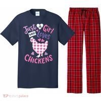 Who Loves Chickens Chicken Hen Love Cute Pajama Set thumb 0