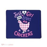 Who Loves Chickens Chicken Hen Love Cute Mousepad thumb 0