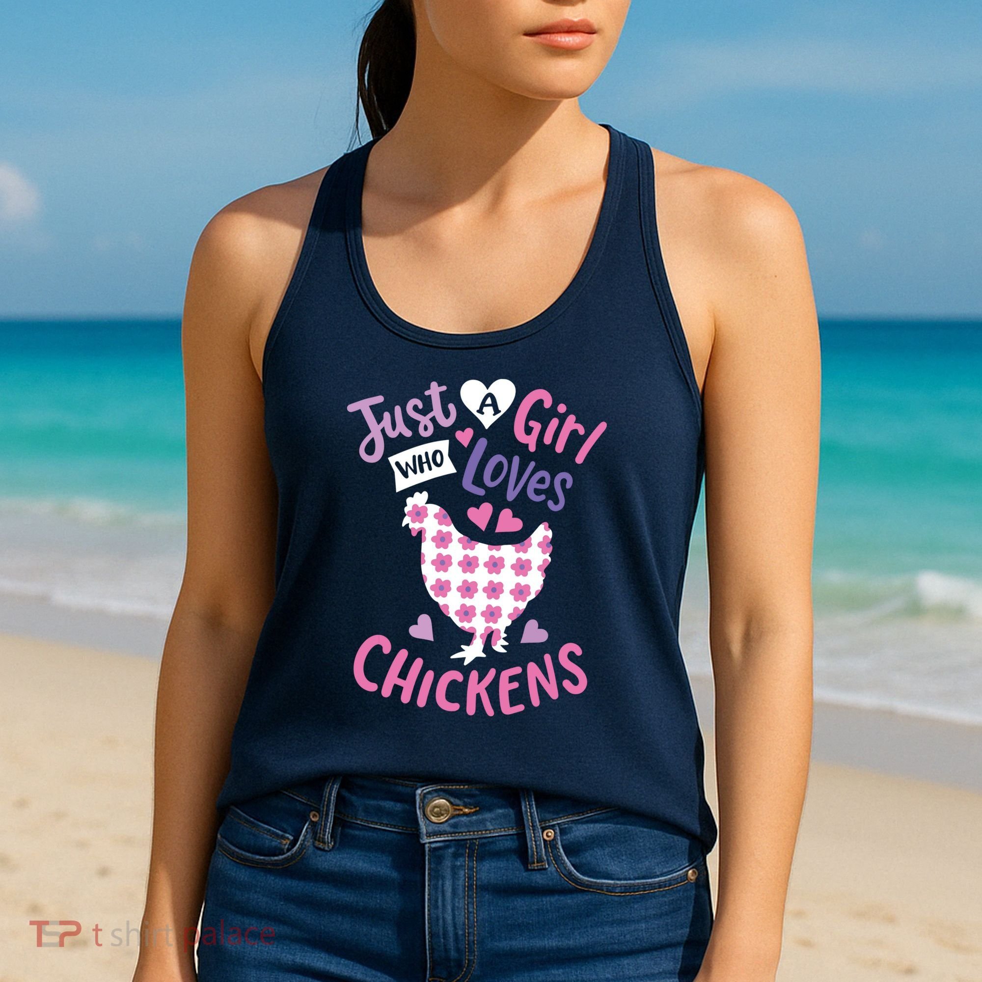 Who Loves Chickens Chicken Hen Love Cute Women's Tank Top