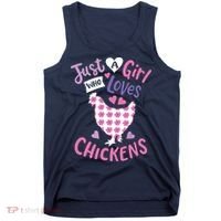Who Loves Chickens Chicken Hen Love Cute Tank Top thumb 0