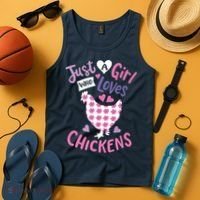 Who Loves Chickens Chicken Hen Love Cute Tank Top thumb 4