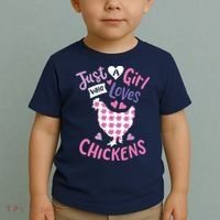 Who Loves Chickens Chicken Hen Love Cute Toddler T-Shirt thumb 2