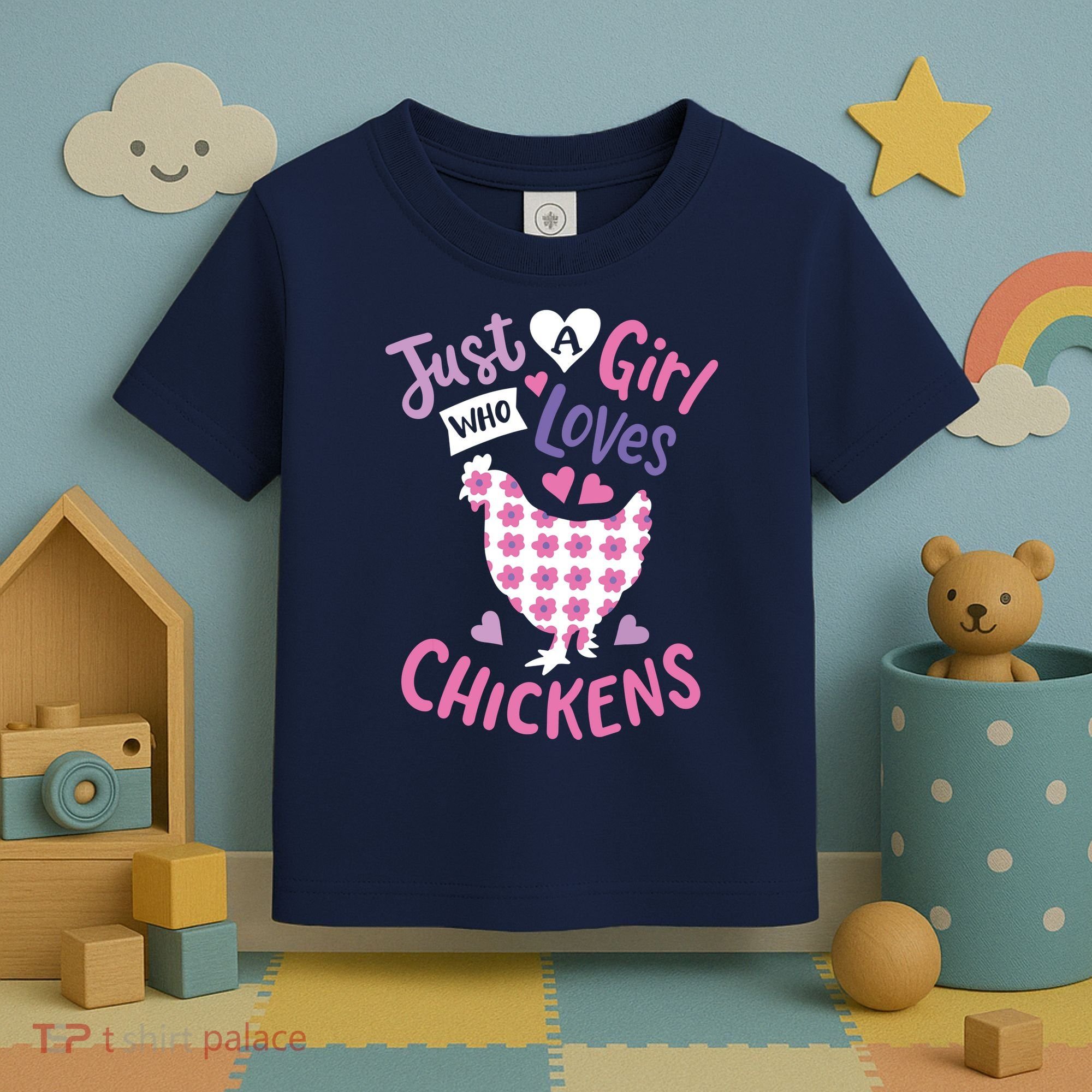 Who Loves Chickens Chicken Hen Love Cute Toddler T-Shirt