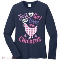Who Loves Chickens Chicken Hen Love Cute Women's Long Sleeve Shirt thumb 0