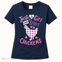 Who Loves Chickens Chicken Hen Love Cute Women's T-Shirt thumb 0