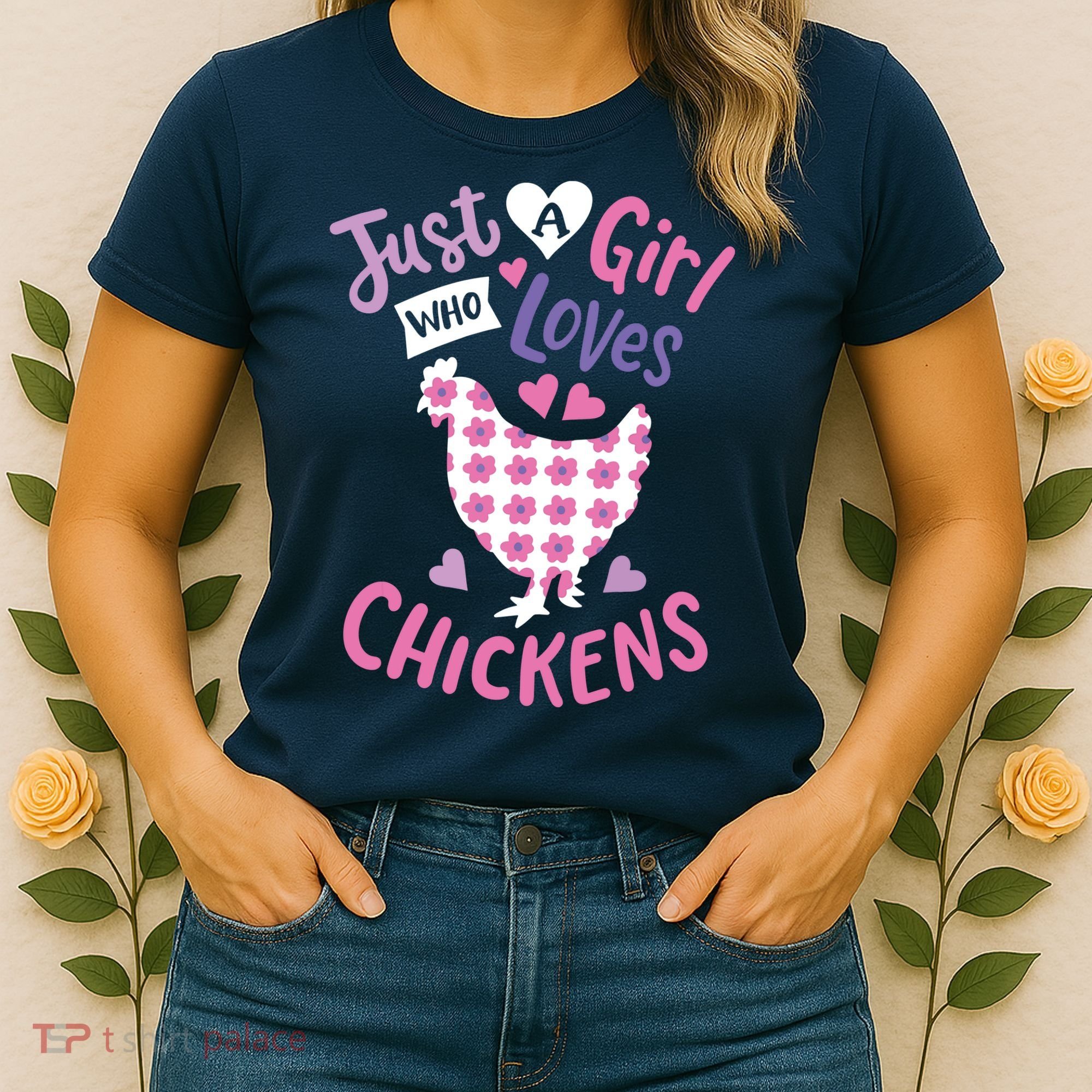 Who Loves Chickens Chicken Hen Love Cute Women's T-Shirt