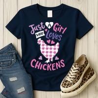Who Loves Chickens Chicken Hen Love Cute Women's T-Shirt thumb 3