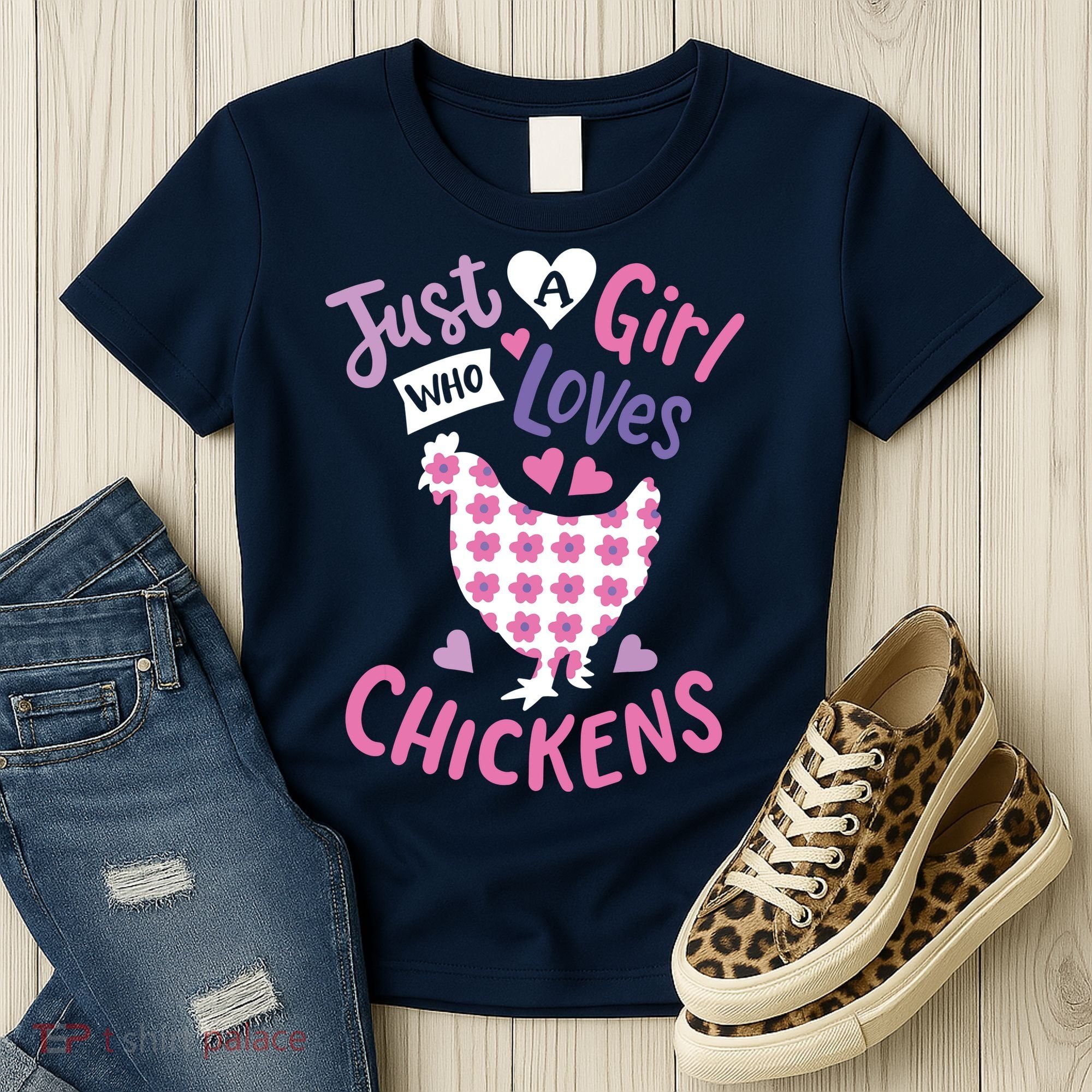 Who Loves Chickens Chicken Hen Love Cute Women's T-Shirt
