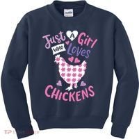 Who Loves Chickens Chicken Hen Love Cute Kids Sweatshirt thumb 0
