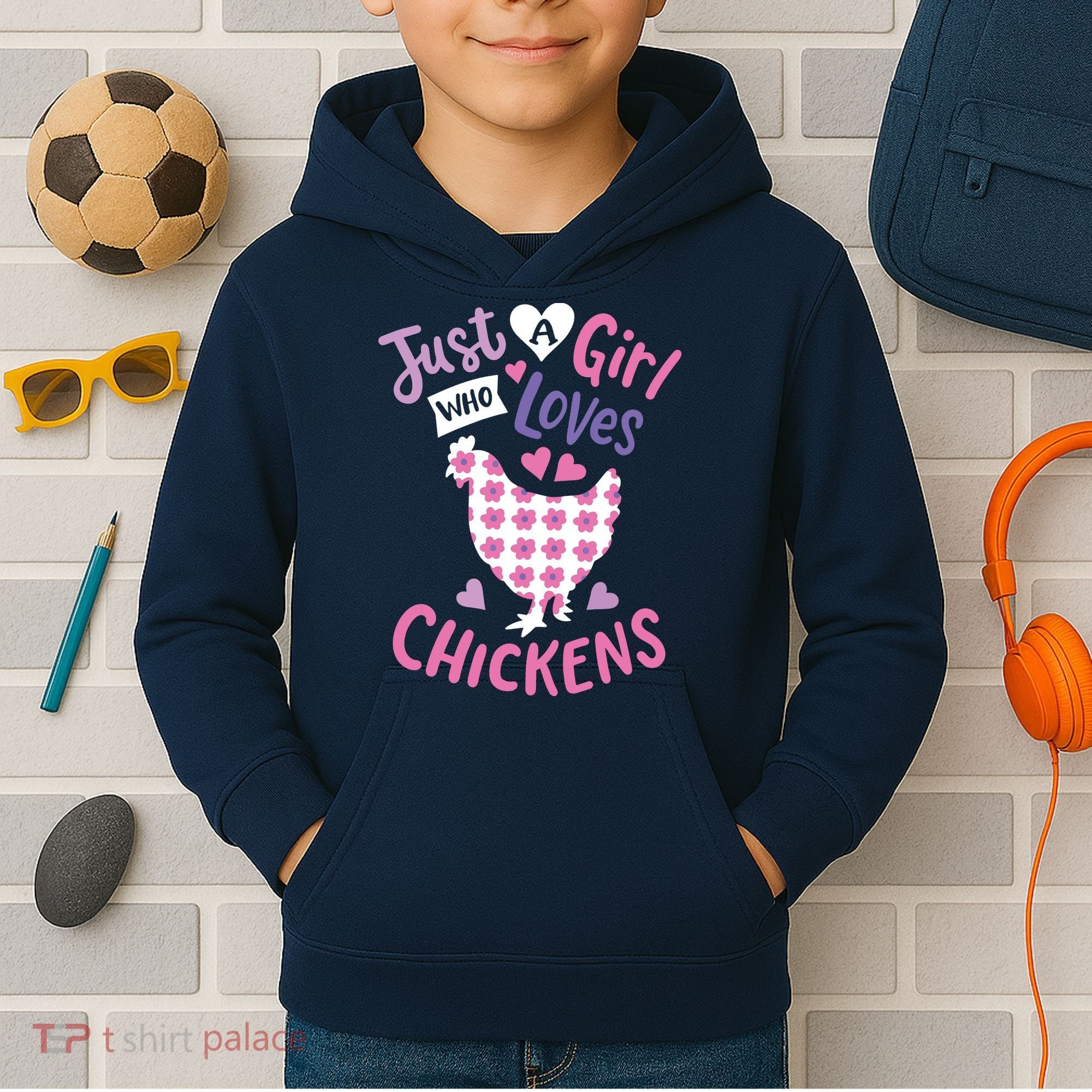 Who Loves Chickens Chicken Hen Love Cute Kids Hoodie