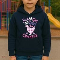 Who Loves Chickens Chicken Hen Love Cute Kids Hoodie thumb 3