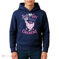 Who Loves Chickens Chicken Hen Love Cute Kids Hoodie thumb 4