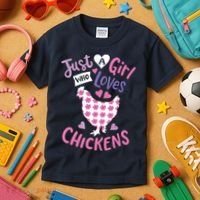 Who Loves Chickens Chicken Hen Love Cute Kids T-Shirt thumb 3