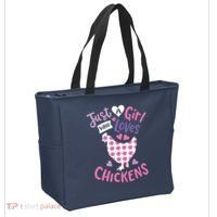 Who Loves Chickens Chicken Hen Love Cute Tote Bag thumb 2