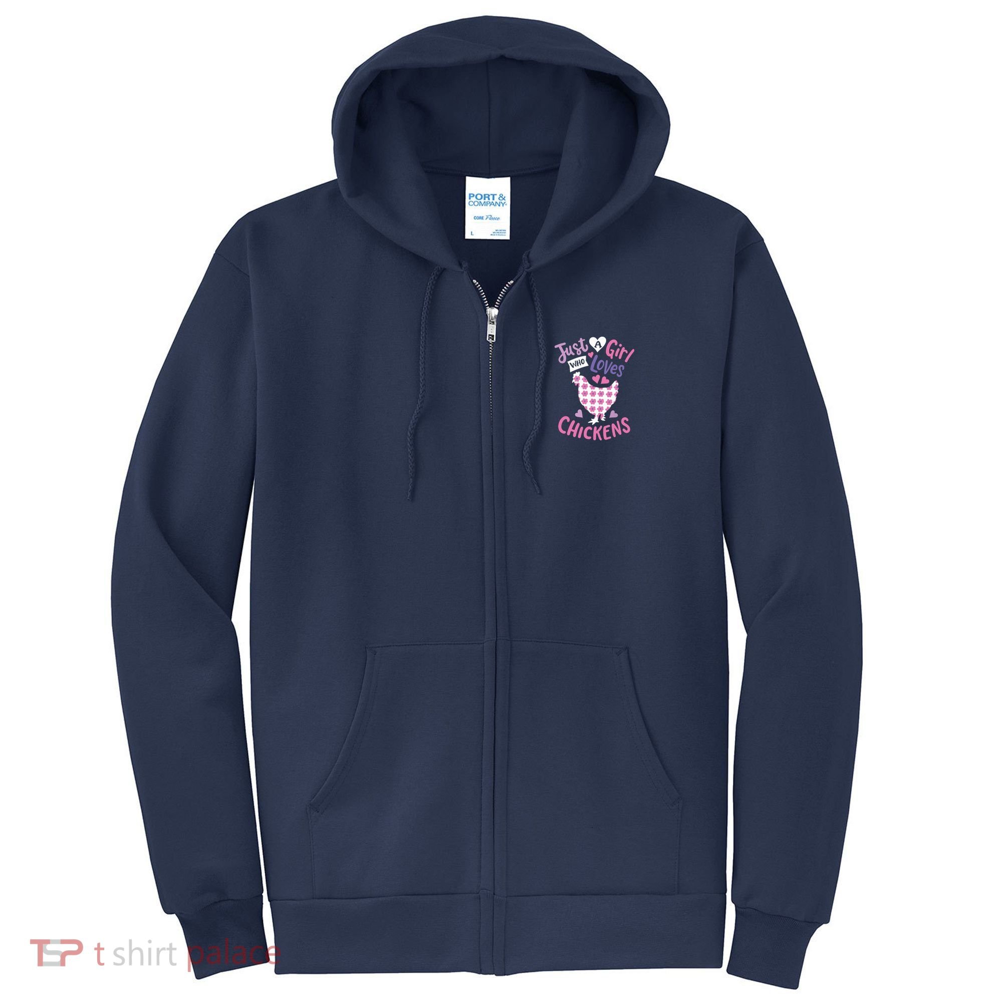 Who Loves Chickens Chicken Hen Love Cute Full Zip Hoodie
