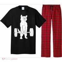 Weight Lifting Cat Deadlift Lifting Pajama Set thumb 0