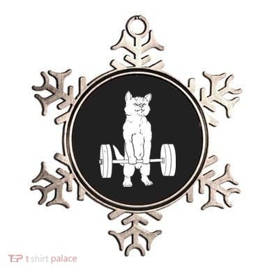Weight Lifting Cat Deadlift Lifting Ornament