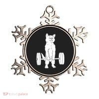 Weight Lifting Cat Deadlift Lifting Ornament thumb 0