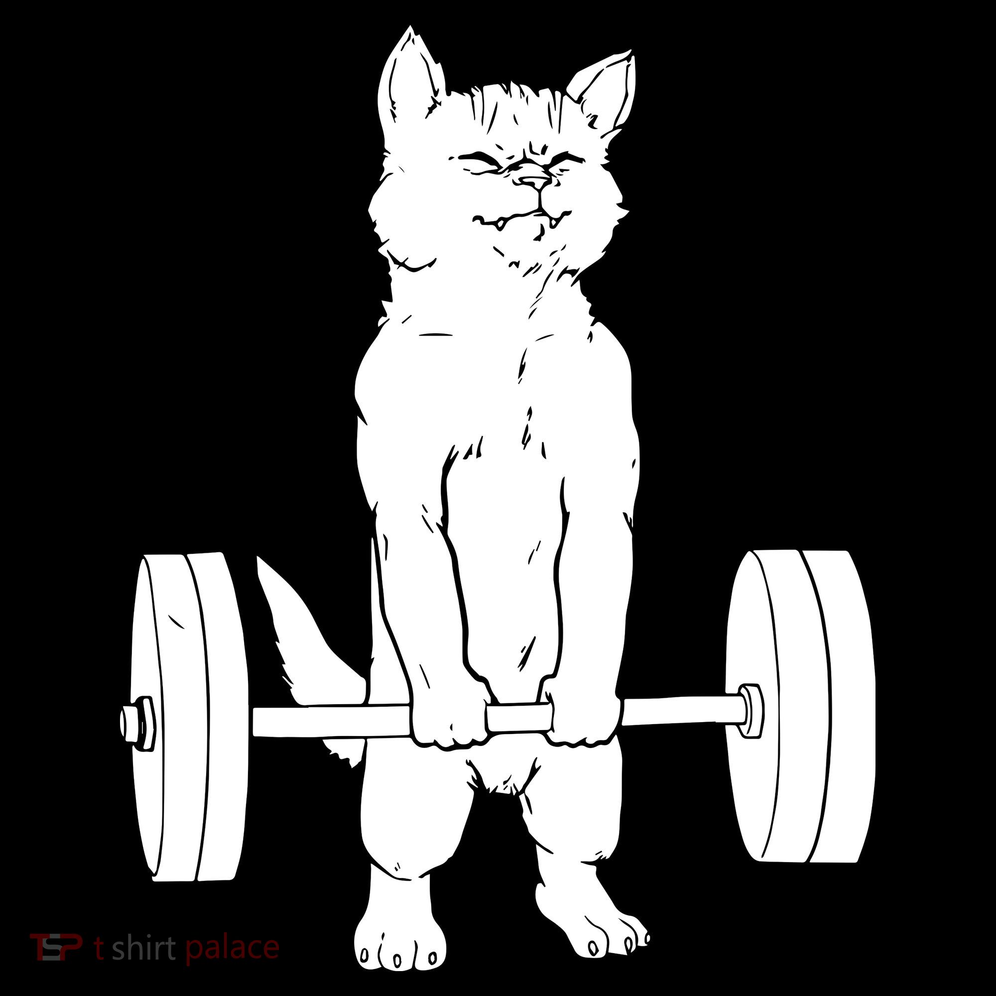 Weight Lifting Cat Deadlift Lifting Toddler T-Shirt