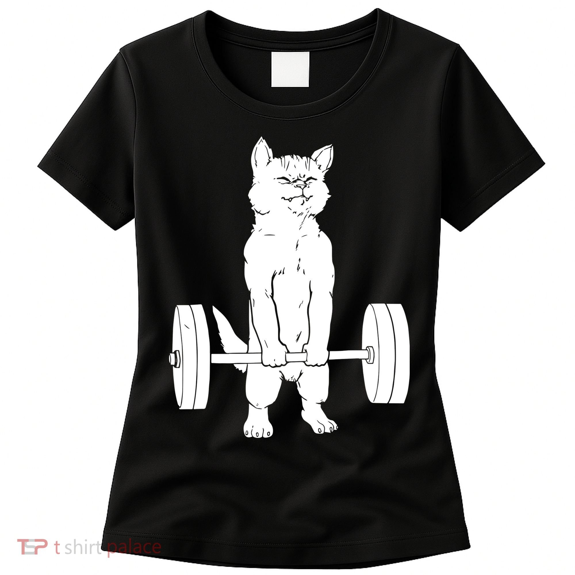 Weight Lifting Cat Deadlift Lifting Women's T-Shirt