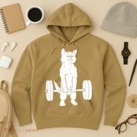 Weight Lifting Cat Deadlift Lifting Hoodie thumb 3