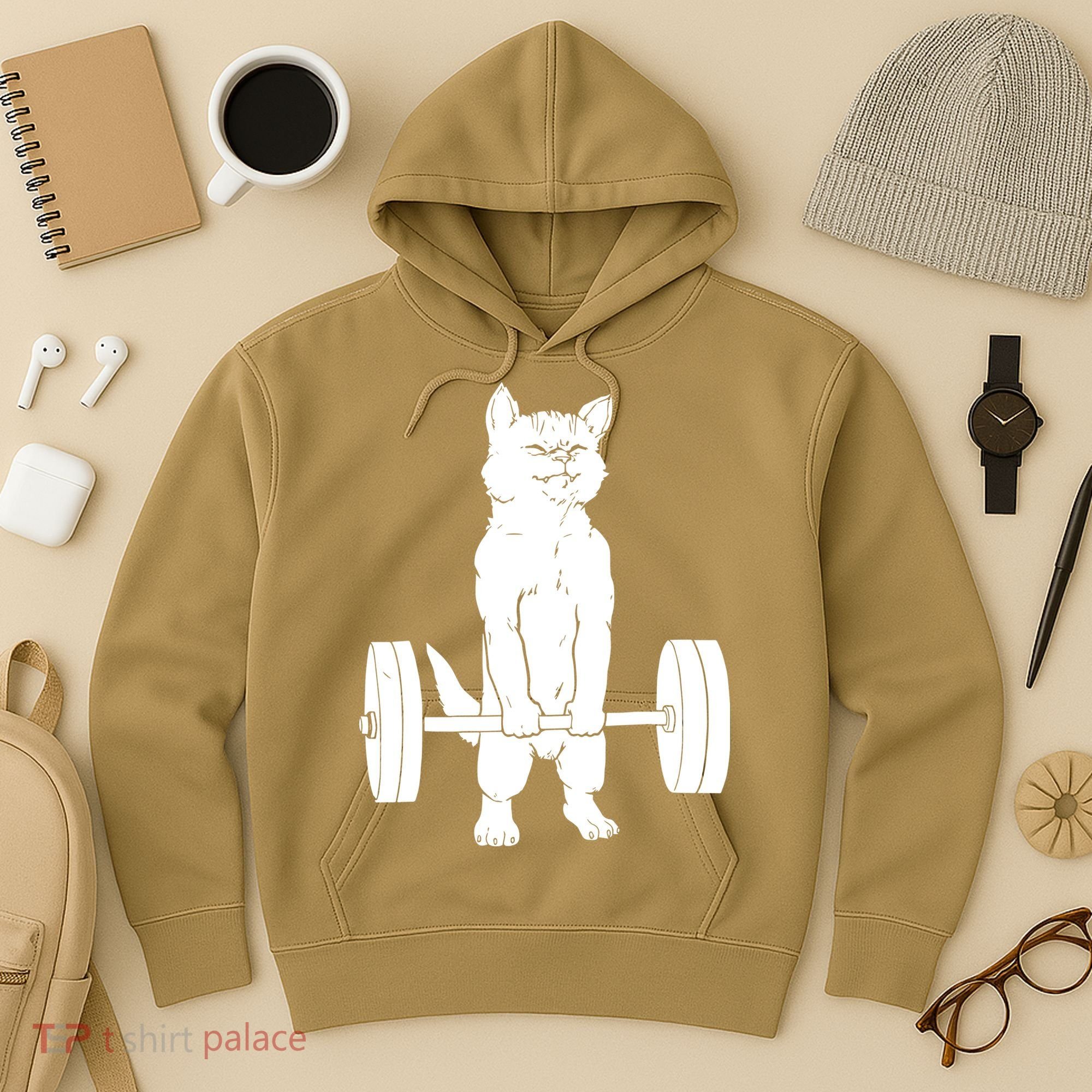 Weight Lifting Cat Deadlift Lifting Hoodie