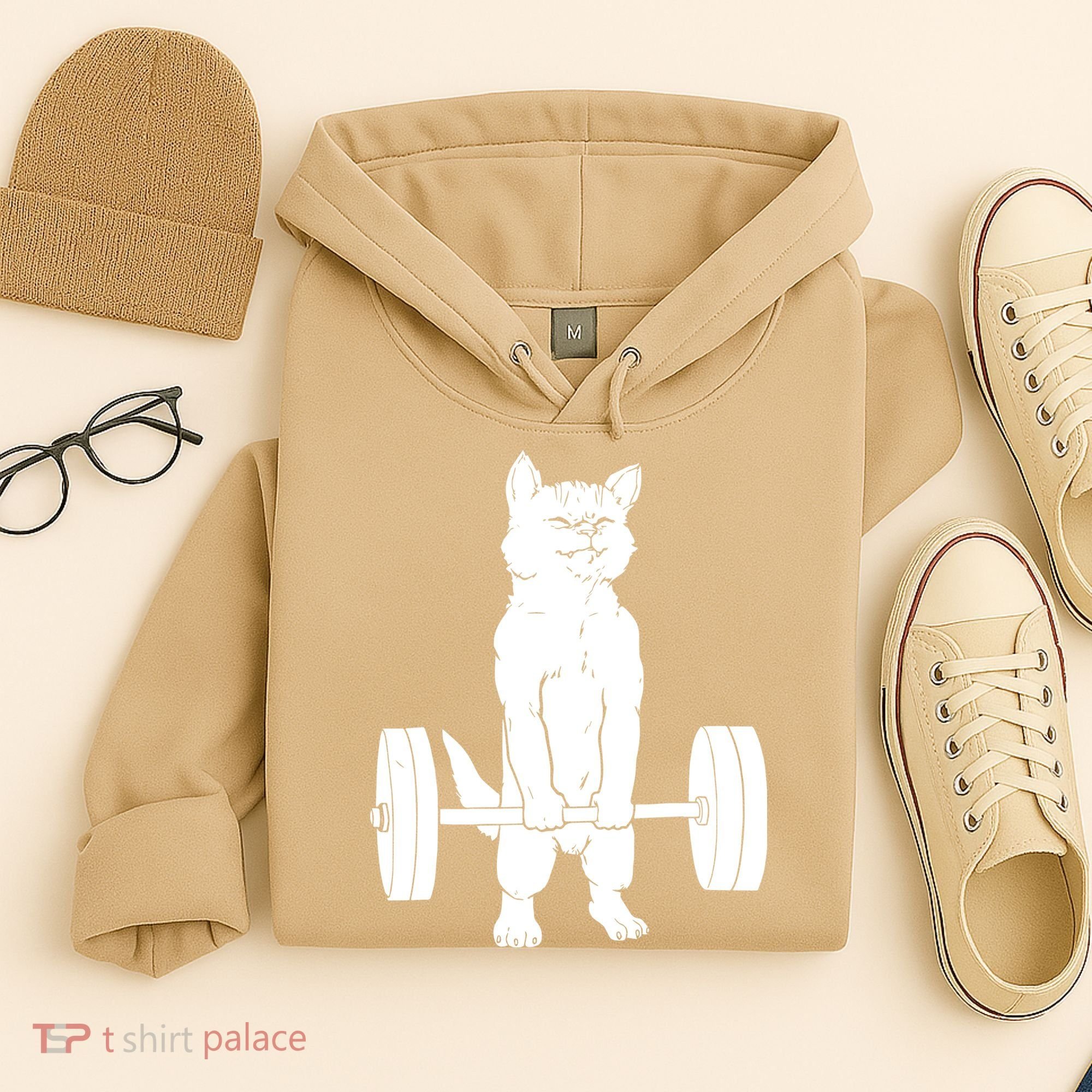 Weight Lifting Cat Deadlift Lifting Hoodie