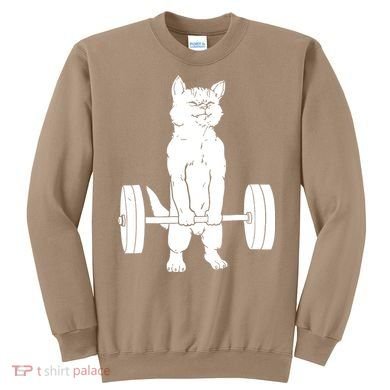 Weight Lifting Cat Deadlift Lifting Sweatshirt