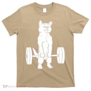 Weight Lifting Cat Deadlift Lifting T-Shirt