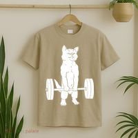 Weight Lifting Cat Deadlift Lifting T-Shirt thumb 2