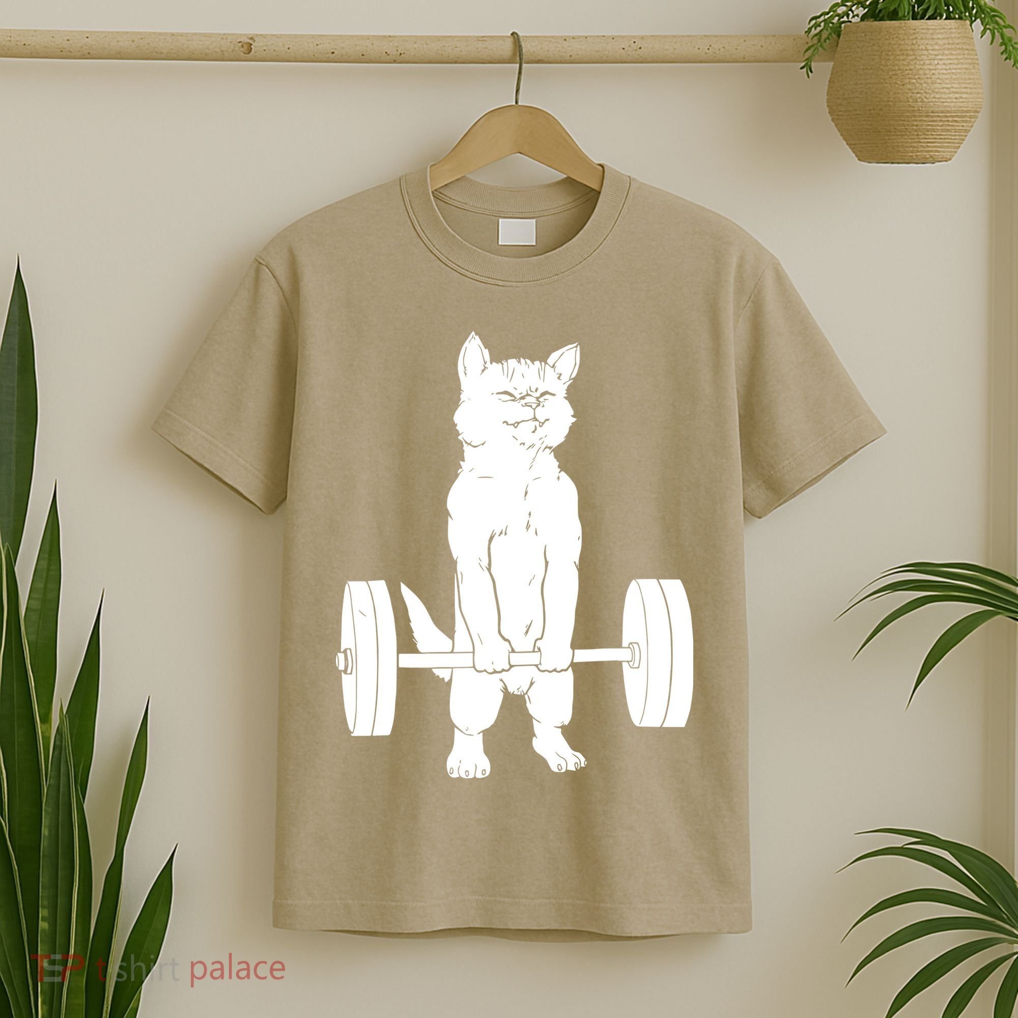 Weight Lifting Cat Deadlift Lifting T-Shirt