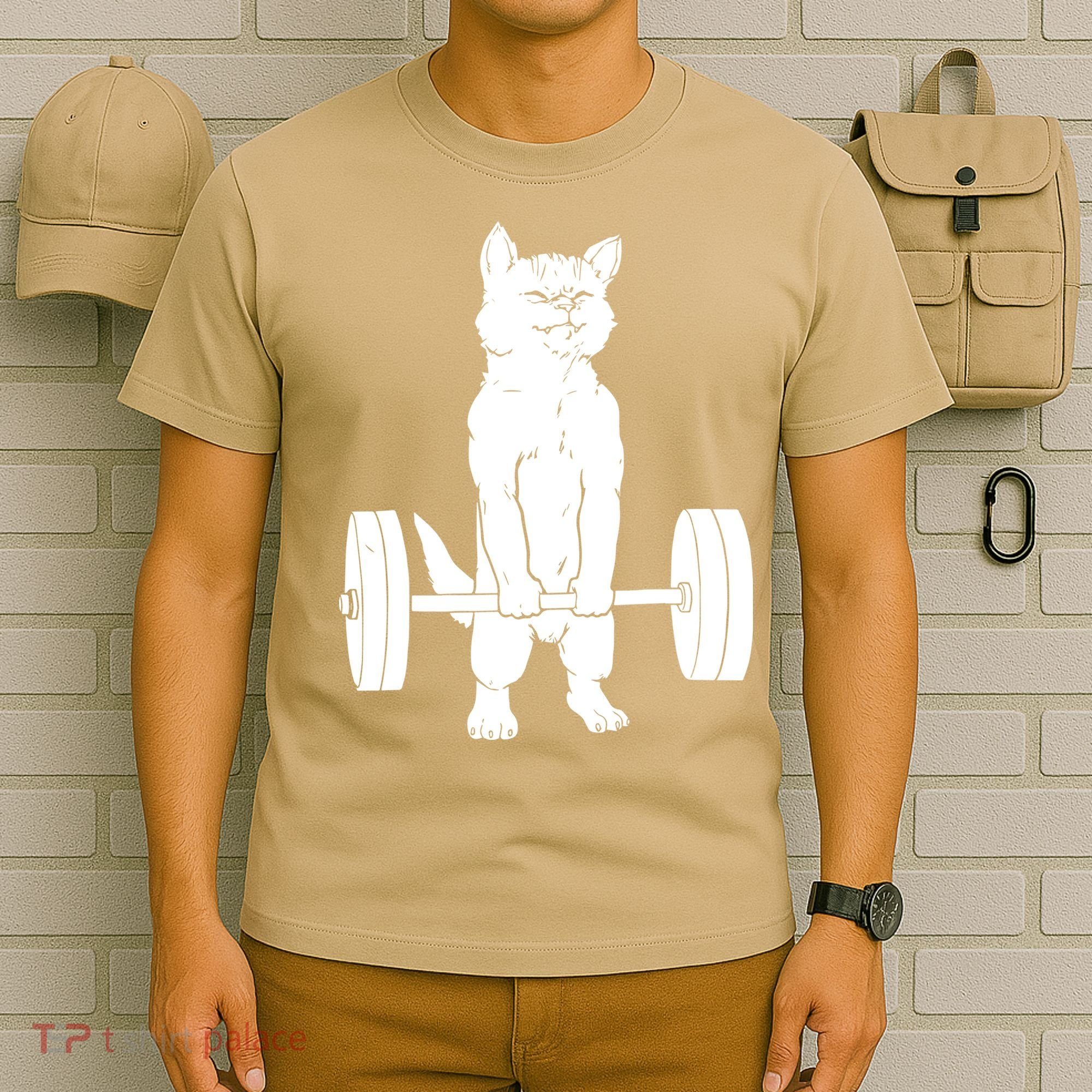 Weight Lifting Cat Deadlift Lifting T-Shirt