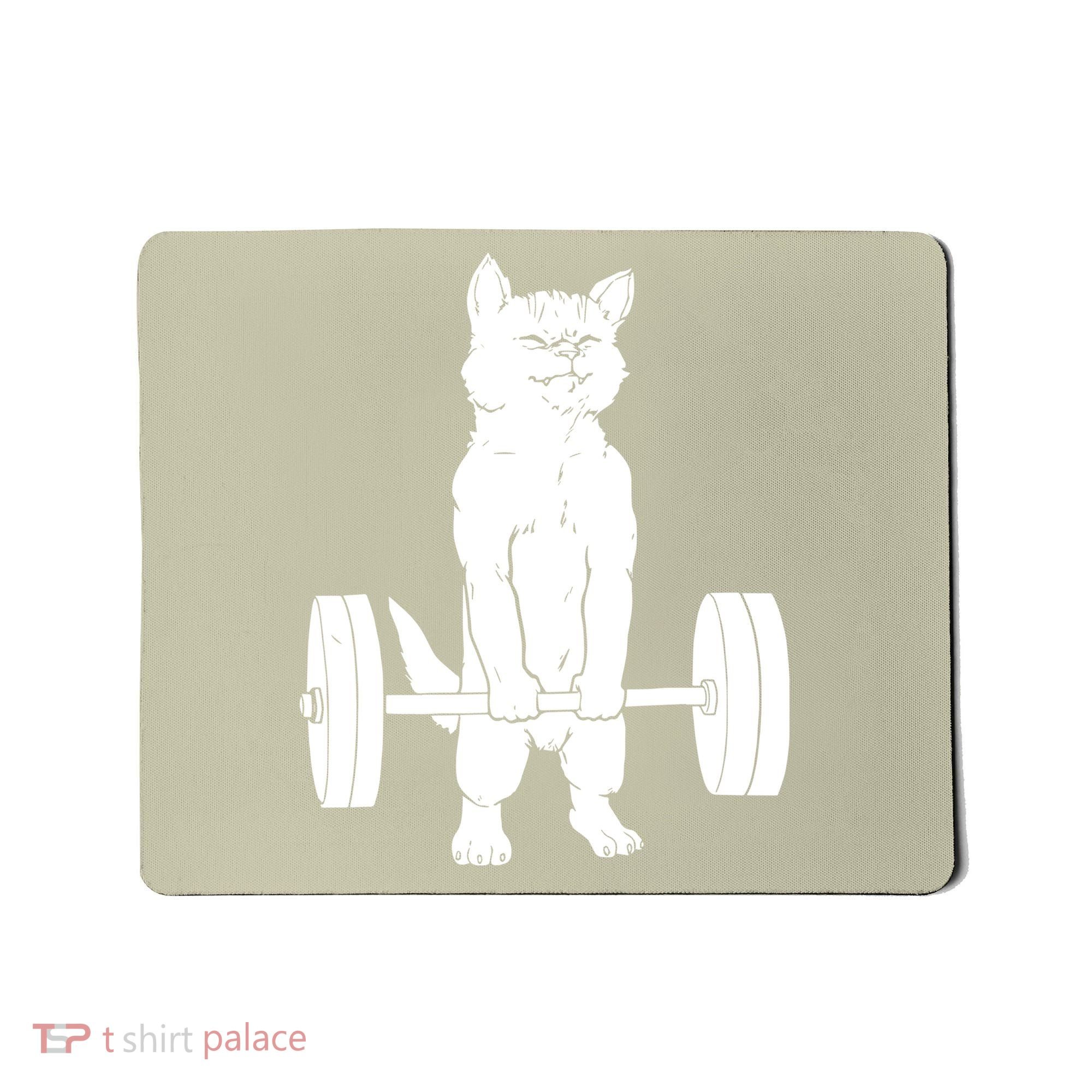 Weight Lifting Cat Deadlift Lifting Mousepad